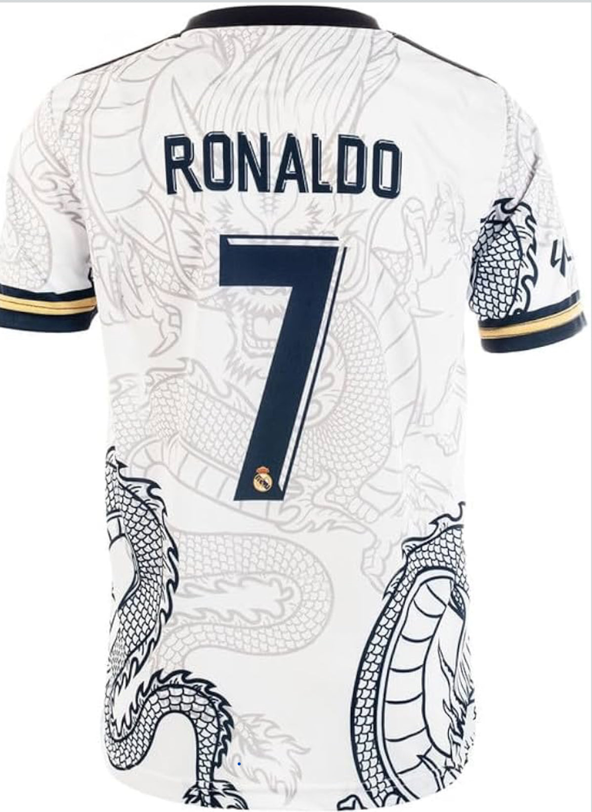 Pitch and Trek Madrid Ronaldo Dragon Kids Soccer Jersey Shirts Football Futbol Socks Gift Set Youth Size